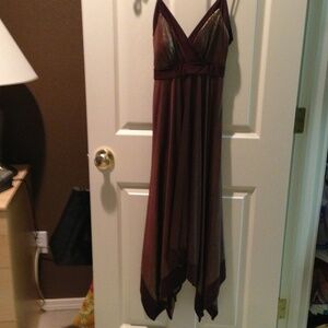 Brand new dress‎ - metallic brown in color